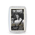 Top Trumps Elvis Presley Limited Edition Card Game, play with the King of Rock and Roll’s 30 greatest songs including Teddy Bear, Don’t be Cruel and Suspicious Minds, for aged 6 plus