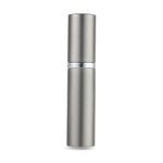 AsaNana Perfume Atomiser, Refillable & Travel Size Perfume Bottle, Leaking Proof,Bottom Pump without Funnel, Luxurious Small women and men, 5ml (Cla.-Space Gray)