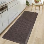 HEBE Kitchen Mat Cushioned Anti-Fatigue Floor Mat Runner Waterproof Non-Slip Standing Mat Ergonomic Comfort Floor Mat Rug Runner for Office,Sink,Laundry,Desk,20"x60", Brown