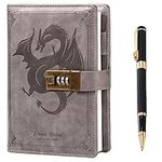 Dragon Leather Journal with Pen, Di