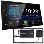Kenwood DDX5707S 6.8" DVD/CD Receiver with AM/FM RDS Tuner, Waze-Ready with Apple CarPlay or Android Auto and Built-in Bluetooth | Plus SiriusXM SXV300v1 Connect Vehicle Tuner Kit for Satellite Radio