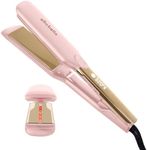 ELLA BELLA® Titanium Flat Iron Hair Straightener (with Infrared) • Professional Straightening Iron • Digital Display to Accurately Control Temperature • As Featured in Good Housekeeping