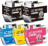 KINGJET LC3219XL Compatible Brother LC3219 LC3217 Ink Cartridges for Brother MFC-J5330DW MFC-J5335DW MFC-J5730DW MFC-J5930DW MFC-J6530DW MFC-J6930DW MFC-J6935DW (2Black, Cyan, Magenta, Yellow)