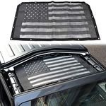 JeCar for Jeep JL Sunshade Mesh Top Mesh Top Sun Shade JL Front Sunshade UV Protection for 2018 2019 2020 Jeep Wrangler JL 2Door and 4 Doors