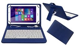 ACM USB Keyboard Case Compatible with Acer Iconia Tab 8 W Tablet Cover Stand Study Gaming Direct Plug & Play - Blue