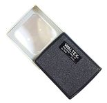 WALTEX 1.25" x 1.25" Square Shaped, 3X Lens, in A Sliding, Pocket Sized, Pop-Up Magnifier: MP-14558