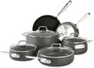 All-Clad E785SC64 Ha1 Hard Anodized Nonstick Dishwasher Safe PFOA Free Cookware Set, 10-Piece, Black