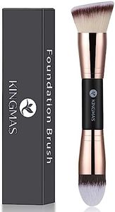KINGMAS Foundation Makeup Brush, Double-Ended Makeup Brushes Angled/Tapered Top for Blending Liquid Powder, Concealer Cream Cosmetics, Blush brush