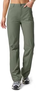 Willit Womens Hiking Pants Quick Dry Lightweight Stretch Travel Pants with Pockets UPF 50+ Water-Resistant 31" Sage Green 16