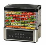 FATHOM Food Dehydrator 350W 5-Tray, 304 SS, 35–80°C, 48H Digital Timer, Rotating Airflow, Built-in Power Saver (0.3–0.5 Unit/Hr), Fruits, Veg, Herbs & Jerky