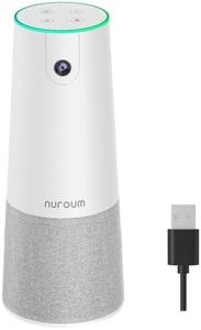 Nuroum HD 1080P Video Conference Webcam with Build-in Microphone&Speaker, All-in-1 Ultra Wide-Angle 100° Camera, 13ft Voice Pickup, AI Noise-Cancel, USB Plug&Play&Power, Compatible Skype Zoom YouTube