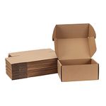 HORLIMER 20 Pack Shipping Boxes, 9x6x4 inches Brown Corrugated Cardboard Mail Boxes, Packaging Boxes for Mailing, Business