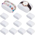 PH PandaHall 12pcs Watch Pillow Inserts 2.8×1.8×1.5" White Watch Display Pillow Lint Cloth Watch Cushion Pad Watch Storage Pillow for Small Business Selling Bracelet Watch Bangle Display Storage