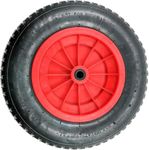 Easy Shopping® 14" Inch Wheelbarrow Wheel Pneumatic Inflatable Tyre 3.50-8 REPLACEMENT RED Tyre Rubber Wheel