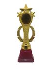 JUZ4U Trible Star Trophies for Winners appreciations Events Awards Teachers Students Offices tournaments(11 inches)