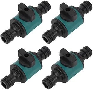 4pcs Hose Quick Connector, Plastic Leakage Proof Dual Head Garden Hose Adapter, for Irrigation System Hose Connections in, Lawns, Gardens and Greenhouses