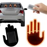 LZVXTYM Hand Gesture Light, LED Stickers, Car Finger Light with Remote Control, 3 Gesture Mode Car Hand Gesture Sign, Car LED Sign Hand Express Emotions for Cars Back Window