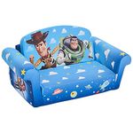 Marshmallow Furniture, Children's 2-in-1 Flip Open Foam Compressed Sofa, Disney's Toy Story