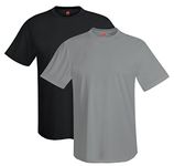 Hanes Mens 4 oz. Cool Dri T-Shirt(4820)-Black/Graphite-2XL