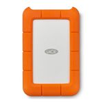 LaCie Rugged USB-C 2TB External Hard Drive Portable HDD – USB 3.0 compatible, Drop Shock Dust Rain Resistant, for Mac and PC Computer Desktop Workstation Laptop, 1 Month Adobe CC (STFR2000800), Orange