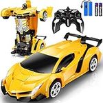 Remote Control Car Toys - Transforming RC Cars for Kids & Boys Toys - One Button Transformation and 360 Degree Rotating Drifting - Gifts for Boys and Girls