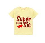 baby wish rakshabandhan Tshirt for Kids for Boy’s and Girl’s T-Shirt Brother Sister Matching Dress Raksha bandhan Gift for Rakhi Tee Super Duper Brother & Sister