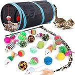 21 Pcs Cat Toys for Indoor Cats Col