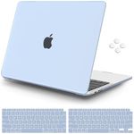 iCasso Compatible with MacBook Pro 13 inch Case 2022 2021-2016 Release A2338M2/M1/A2251/A2289/A2159/A1706/A1708, Plastic Hard Shell Case with 5 Rows Keyboard Cover for MacBook Pro 13"(Blue)