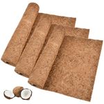 OTYMIOW 3PCS Natural Coco Liner Roll 40x12inch, Mat Coconut Fibre Pad Coconut Matting Roll Coconut Coir Coconut Husk Liners for Hanging Planters Baskets for Patio Wall Reptile Carpet Lizard Cage Mat