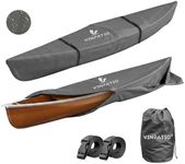 600D Kayak Cover 18 FT, Upgraded Solution-Dyed Oxford Full Coverage Waterproof Canoe Storage Bag with Zipper, Heavy-Duty UV Protection & Dust Resistant for Fishing Boats & Paddle Boards