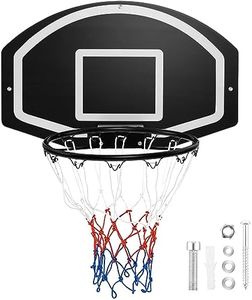 GOPLUS Panier de Basketball Mural avec Panneau de 72cm et Jante 43cm, Panier de Basket-Ball Intérieur et Extérieur, pour Enfants, Adolescents, Adultes