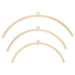 GOMAKERER 3 Pcs 3 Styles Bed Bell, Nursery Mobile Crib Bed Bell Wooden Wind Chime Hanging Diy Wooden Frame Ornaments Handmade Kit For Nursing Accessories Nurse Charms