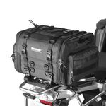 Rhinowalk Motorcycle Saddle Bag Motorbike Tail Bag Waterproof Expandable Pannier Bag Powersports Travel Luggage 33-45L (Black)