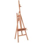 Brustro Artists Lyre Heavy Weight Wooden Easel, Holds Canvases Upto 49".