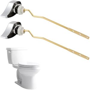 Hibbent 2 Pack Flush Tank Lever Compatible with TOTO THU068#CP Trip Lvr for St743S, Toilet Trip Lever in Polished Chrome