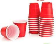 Priya Party Decoration 2 Oz Shot Glasses Pack of 30 (Red)