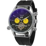 FORSINING Men's Automatic Movt Plastic Band Analogue Wrist Watch