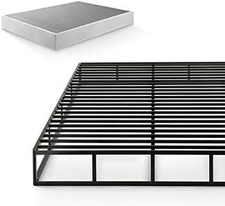 ZINUS Quick Lock Metal Smart Box Spring, 9 Inch Mattress Foundation, Strong Metal Structure, Easy Assembly, Queen, White