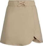 Nautica Girls' School Uniform Performance Scooter, Khaki/Wrap, 14 Plus