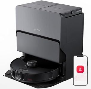 roborock S8 MaxV Ultra Robot Vacuum and Sonic Mop, 10000 Pa Suction, Corner to Edge Deep Cleaning, Hot Air Self-Drying, Auto Empty & Refill, Detergent Dispenser, Obstacle Avoidance, Black