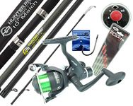 Complete Starter Fishing Kit. Hunter Pro Carbon Fishing Rod Reel & Tackle Set