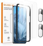 GLASS-M 2-Pack Screen Protector for Google Pixel 9 With 2-Pack Camera Lens Protector, Ultra HD Tempered Glass Protective Film, Anti-fingerprint Scratch Resistant Screen Shield