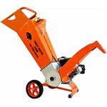 Forest Master FM9DD Professional Wood Chipper - Powerful 9hp Petrol Engine, Chip up to 75mm (3 inch) Diameter - Electric Start - Twin Reversible Blades - Direct Drive for Minimal Maintenance