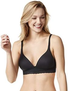 Warner's Women's Cloud 9 Super Soft Wireless Lightly Lined Comfort Bra Ro5691a, Rich Black, 16D