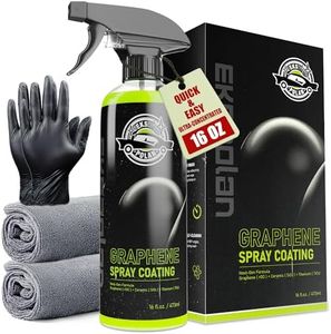 Hydrophobic Graphene Ceramic Spray Coating (16.9 Oz.) - UV Ceramic Wax Spray for Car Paint Wheels and Glass, Graphene Oxide Top Coat Adds Extreme Gloss & Protection