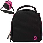 VanGoddy Laurel Camera Carrying Case Bag for Canon EOS, RP, R, Rebel DSLR, Full Frame, Mirrorless Cameras, Magenta, One Size