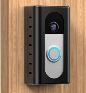 KIMILAR 2024 Upgrade No Drill Adhesive Video Doorbell Mount Compatible with Ring/Blink Wireless Video Doorbell, Anti-Theft Mounting Bracket Accessories for Home Rentals Office Room, Black