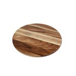 Lipper International 1200 Acacia Natural Finish Grand 20" Turntable Lazy Susan for Table - Convenient & Stylish Acacia Wood Design for Family Dining, Pantry, Counter or Craft Room