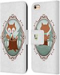 Head Case Designs Fox Winter Animals Leather Book Wallet Case Cover and Matching Wallpaper Compatible with Apple iPhone 6 / iPhone 6s