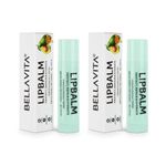 Bella Vita Organic Lip Balm NicoBalm 2 Pack For Women,Men, Boys & Girls To Hydrate Dry, Chapped, Damaged Lips & Get Baby Lips | Pre Smoke Balm | Pre Lipstick Balm, 4 gm Each Transparent